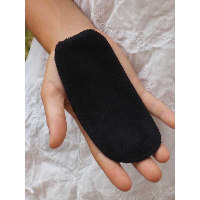 3 ou 10 protèges-slip lavables noirs sans ailettes Bambou et imperméables