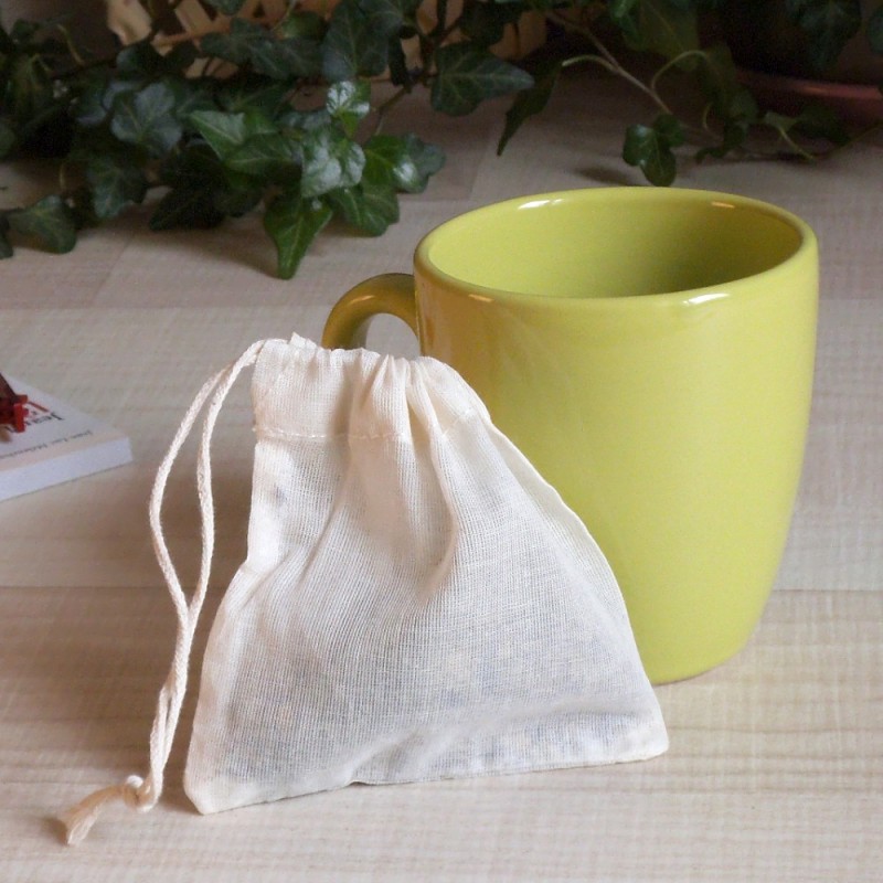 Sachet pour infusions en coton bio