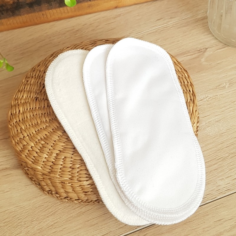 3 ou 10 protèges-slip coton bio & imperméables sans ailettes
