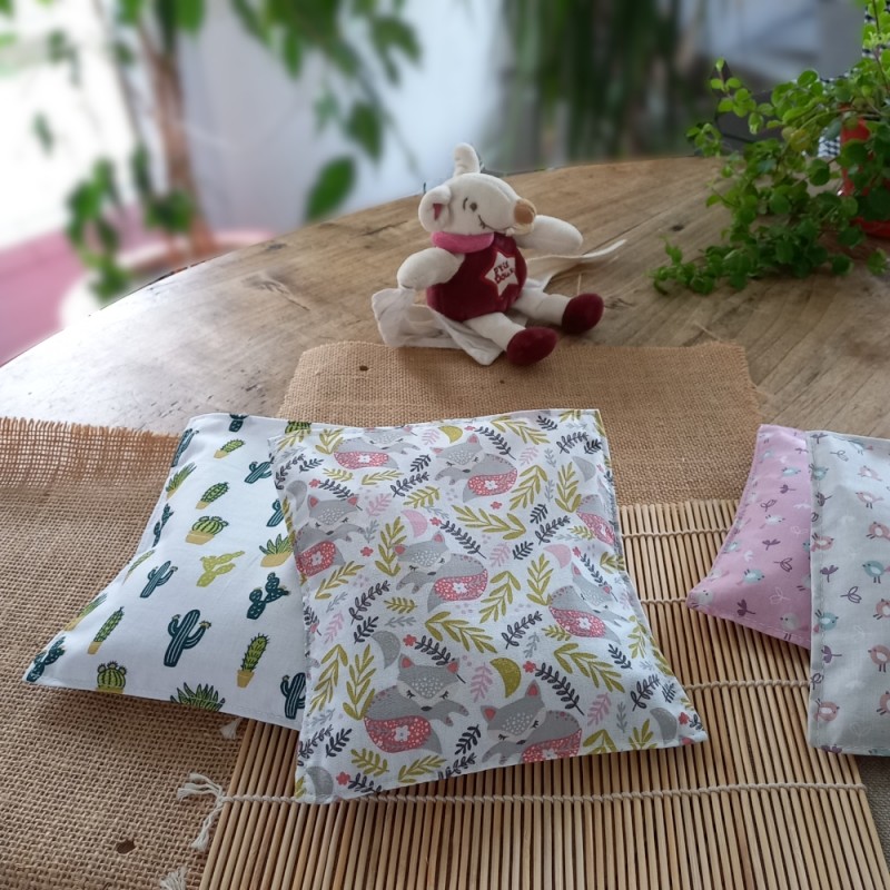 Bouillotte sèche graines de lin bios déhoussable