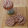 5 petits couvercles à pot en tissu zéro déchet