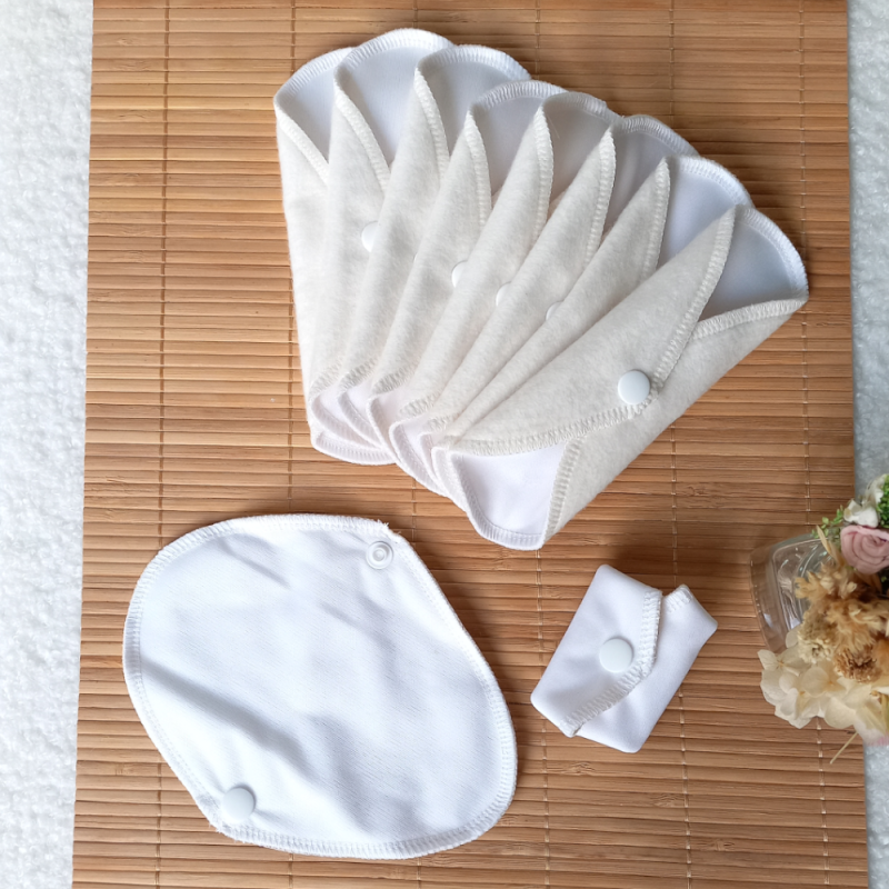 10 Protège-slip Ailettes Coton biologique & imperméables