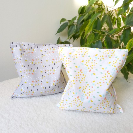 Bouillotte sèche coton bio et graines de lin bio