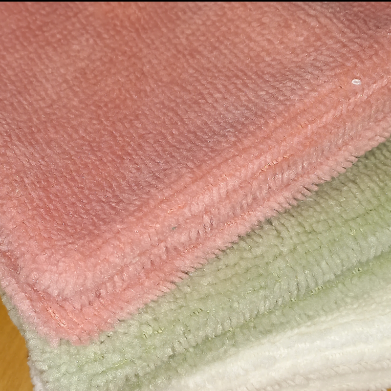 2 gants de toilette d'apprentissage en bambou