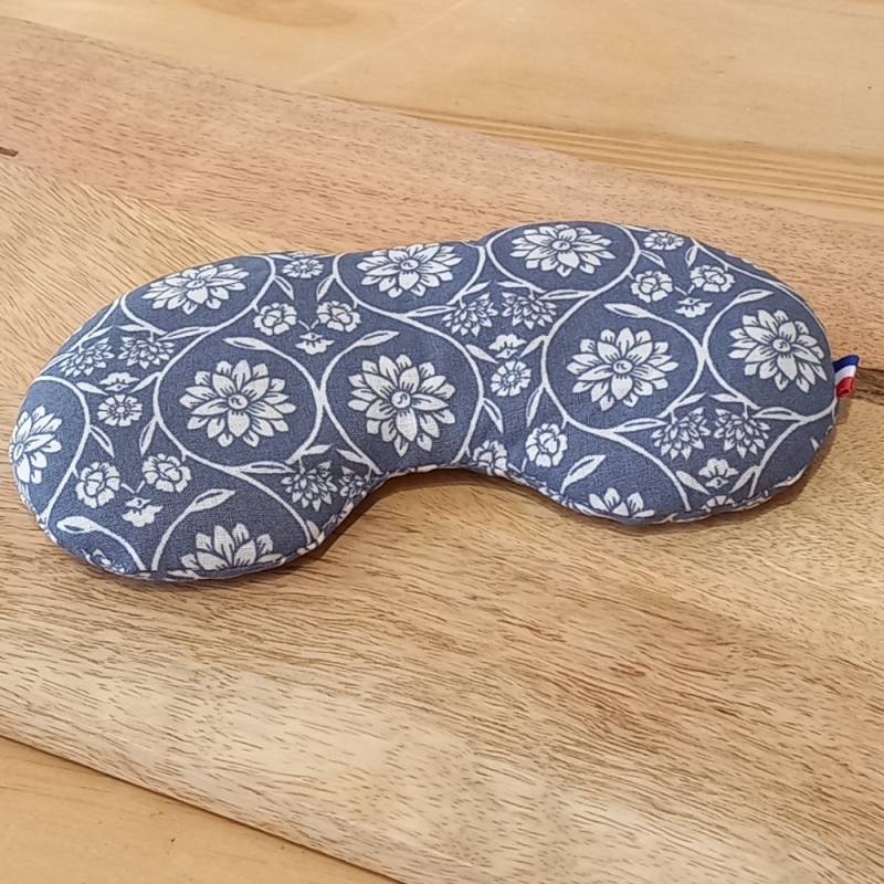 Coussin masque de détente oculaire bleu