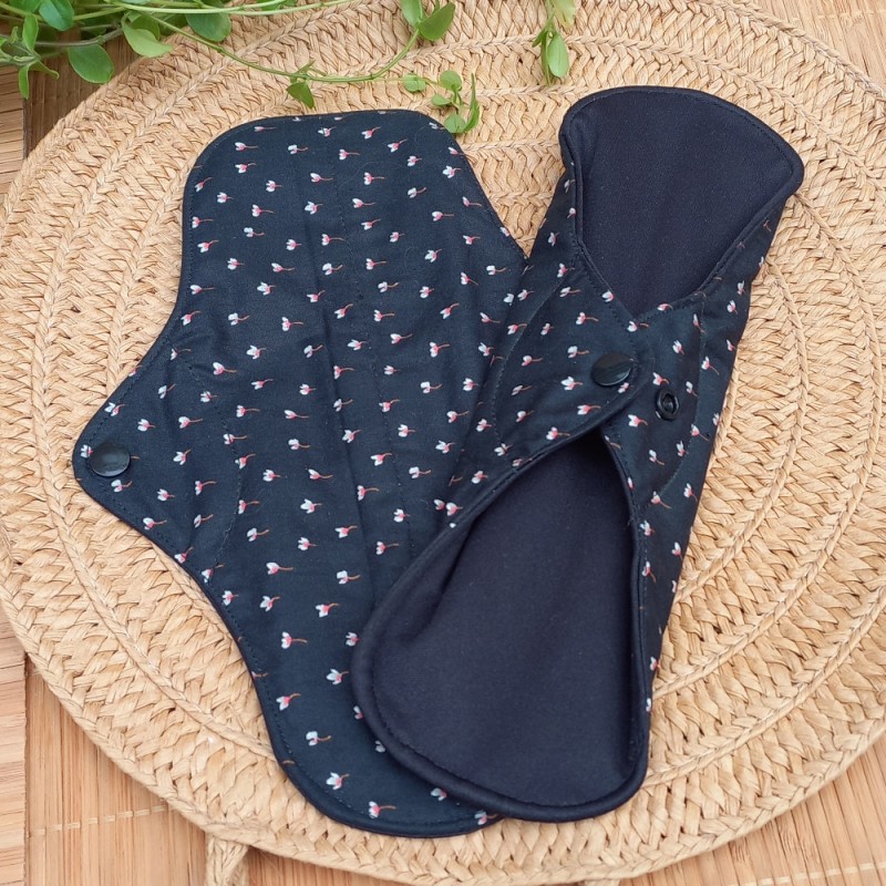 Serviette hygiénique lavable en coton bio XL nuit