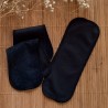 3 maxi protèges-slip lavables noirs sans ailettes Bambou et imperméables
