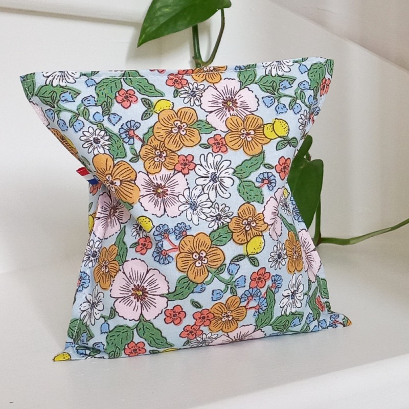 Bouillotte sèche coton bio et graines de lin bio