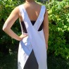 Tablier Japonais drap blanc