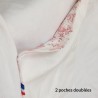 Tablier Japonais blanc draps upcyclés