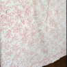 Tablier Japonais drap fleuri rose