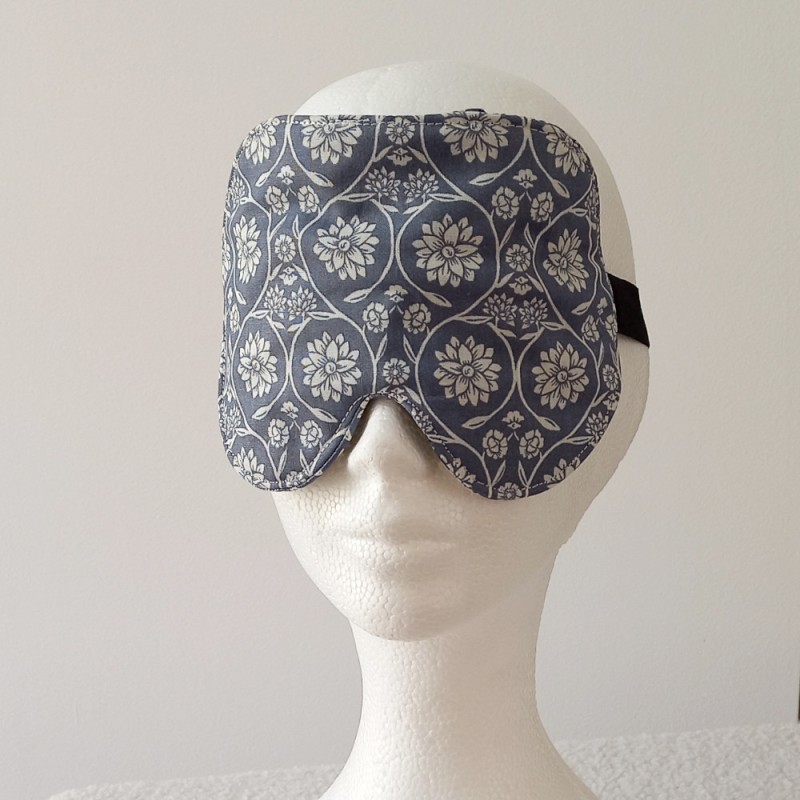 Masque de nuit occultant & réversible bleu